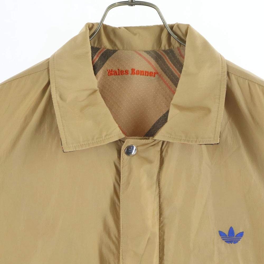 Wales Bonner(ウェールズ ボナー) 24SS ×ADIDAS アディダス リバーシブル ハリスジャケット ベージュ IW3601