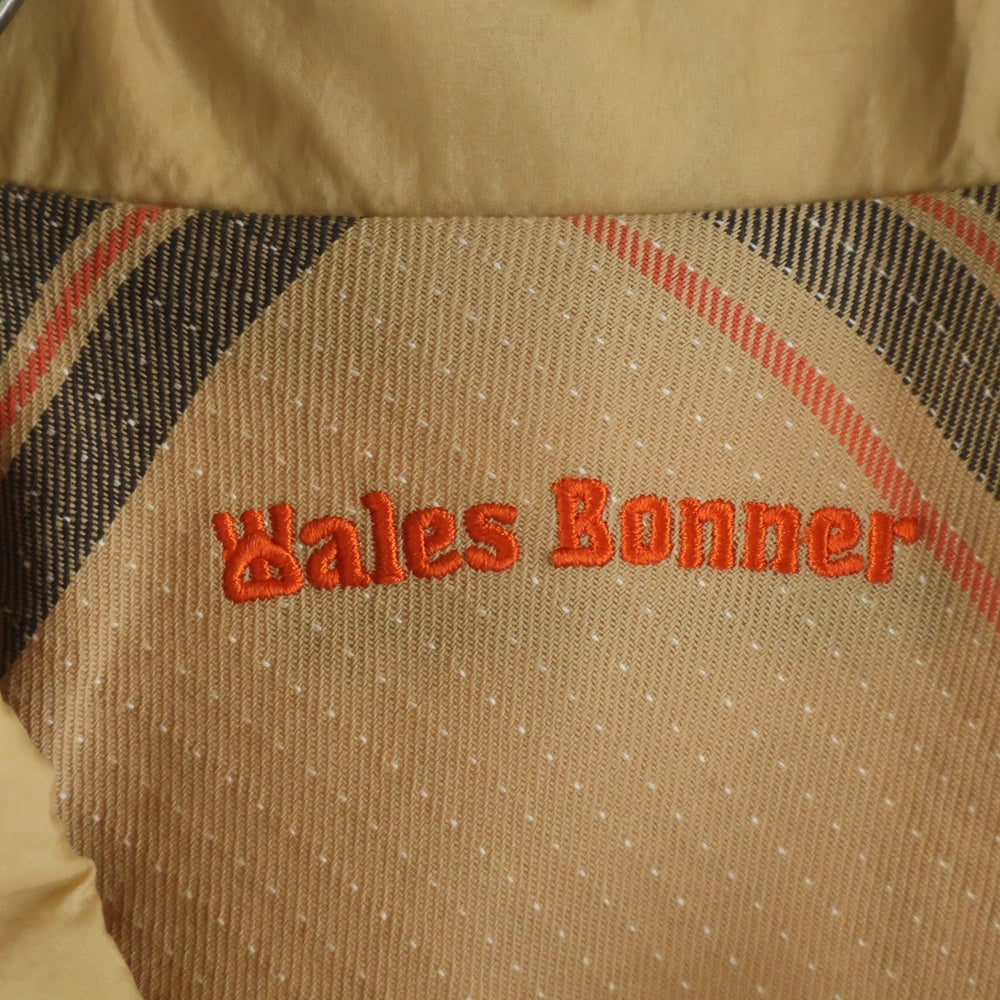 Wales Bonner(ウェールズ ボナー) 24SS ×ADIDAS アディダス リバーシブル ハリスジャケット ベージュ IW3601