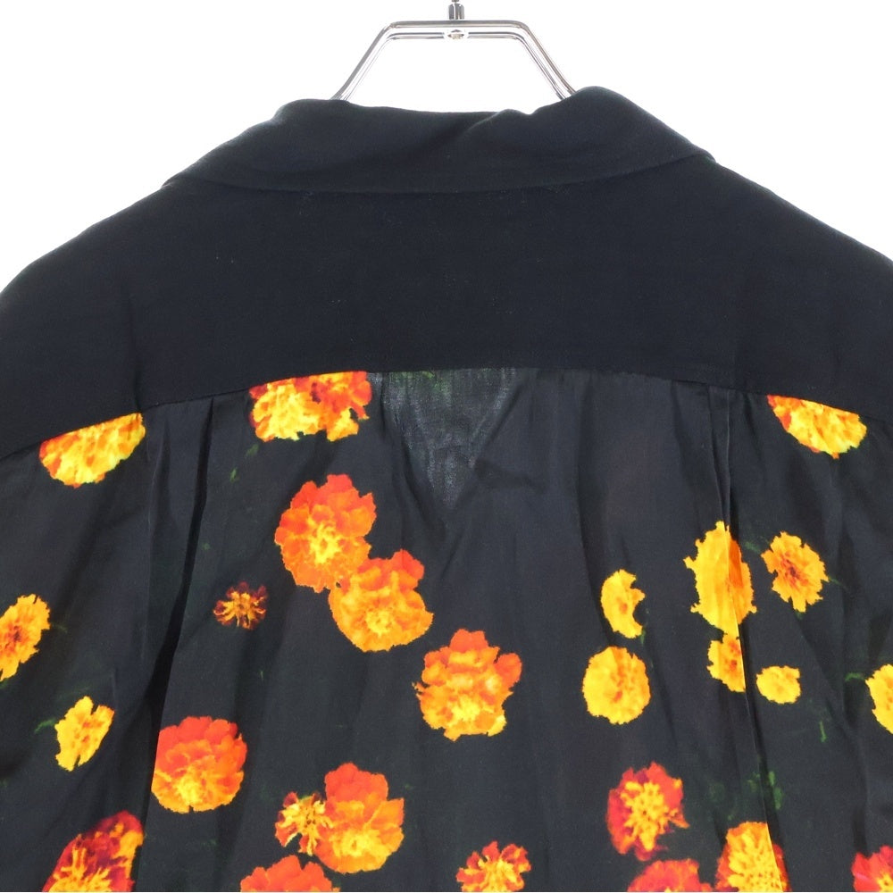 Wales Bonner(ウェールズ ボナー) 24SS HIGHLIFE BOWLING SHIRT 総柄 ボウリングシャツ ブラック 52-05-42-05042