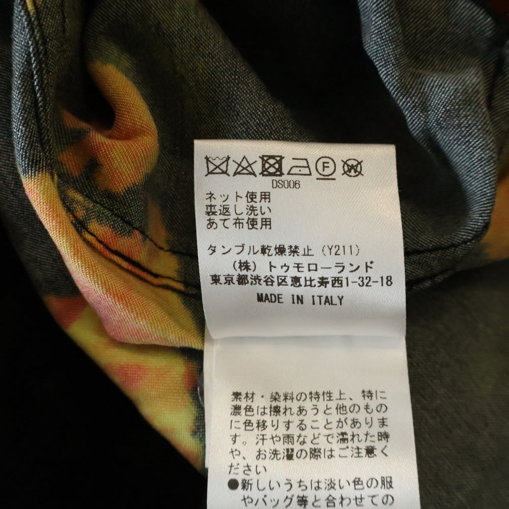 Wales Bonner(ウェールズ ボナー) 24SS HIGHLIFE BOWLING SHIRT 総柄 ボウリングシャツ ブラック 52-05-42-05042