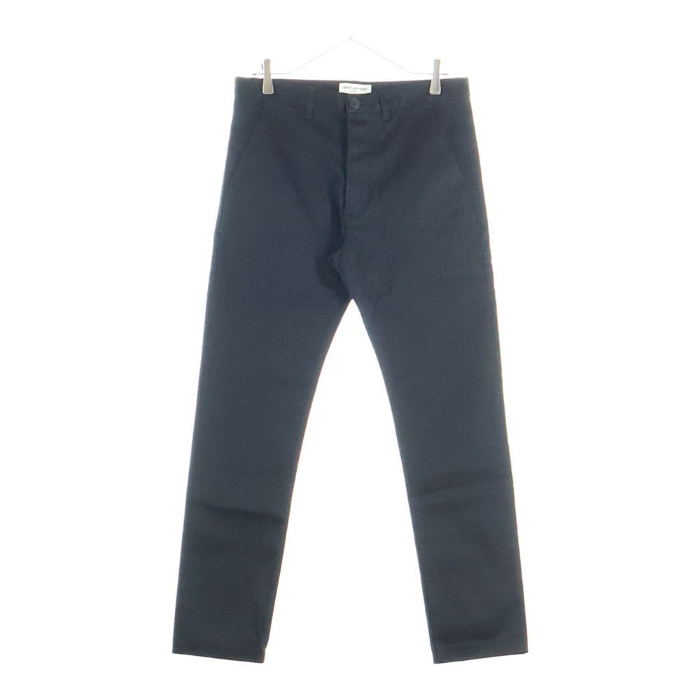 SAINT LAURENT PARIS(サンローランパリ) 20SS コットンチノパンツ ブラック 582300 Y812K