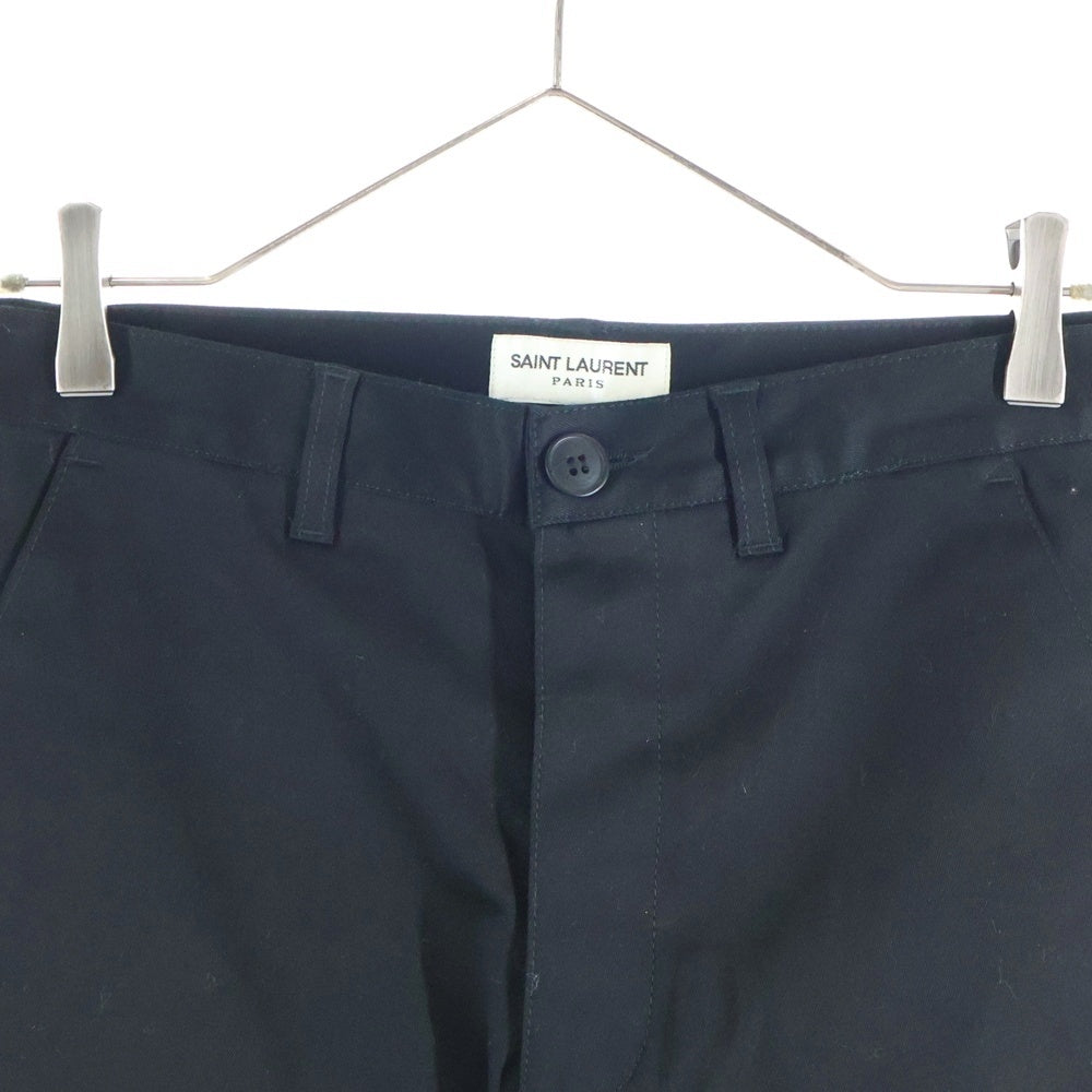 SAINT LAURENT PARIS(サンローランパリ) 20SS コットンチノパンツ ブラック 582300 Y812K