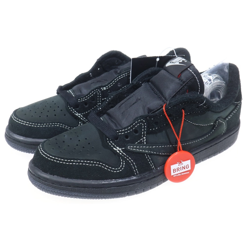 NIKE(ナイキ) ×TRAVIS SCOTT AIR JORDAN 1 LOW OG SP BLACK PHANTOM エアジョーダン1 ブラックファントム ローカットスニーカー ブラック キッズ US13.5C/19.5cm