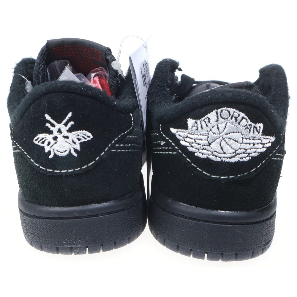 NIKE(ナイキ) ×TRAVIS SCOTT AIR JORDAN 1 LOW OG SP BLACK PHANTOM エアジョーダン1 ブラックファントム ローカットスニーカー ブラック キッズ US13.5C/19.5cm