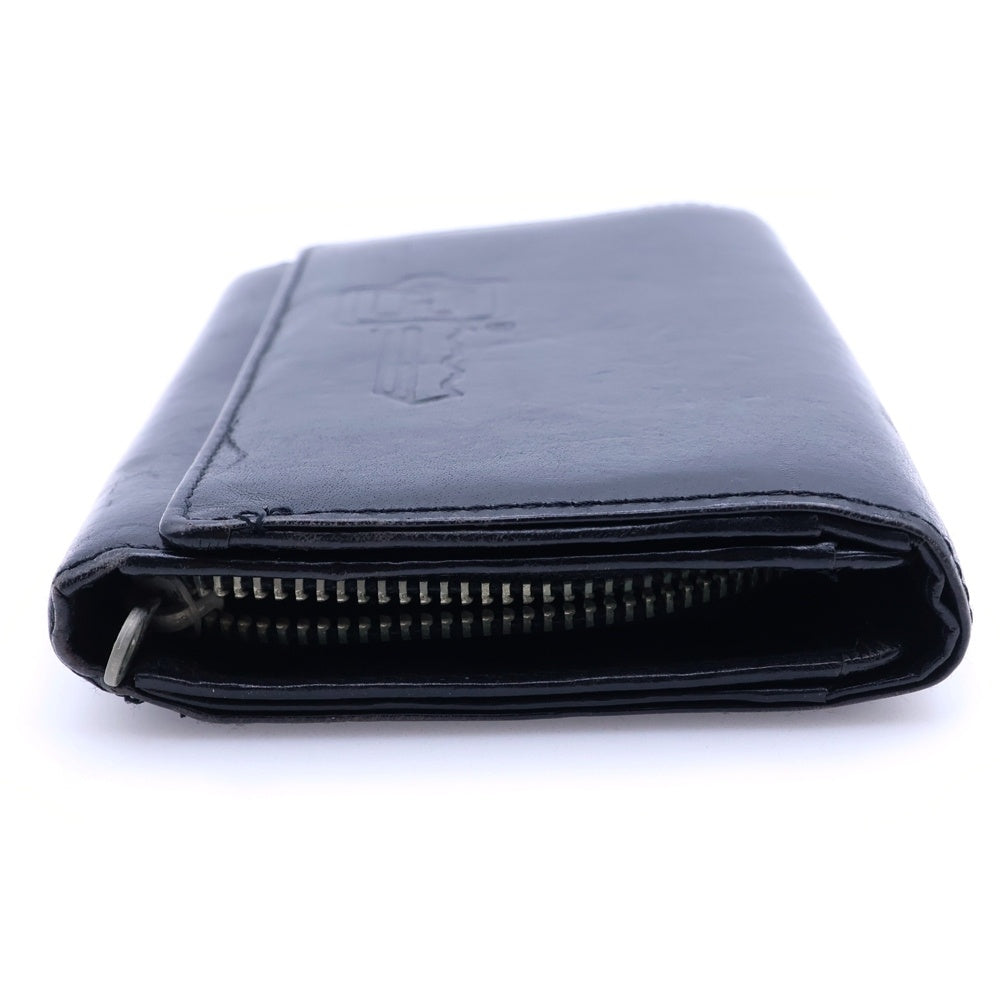 HYSTERIC GLAMOUR(ヒステリックグラマー) ギターガール 型押し レザー二つ折り財布 ブラック レディース