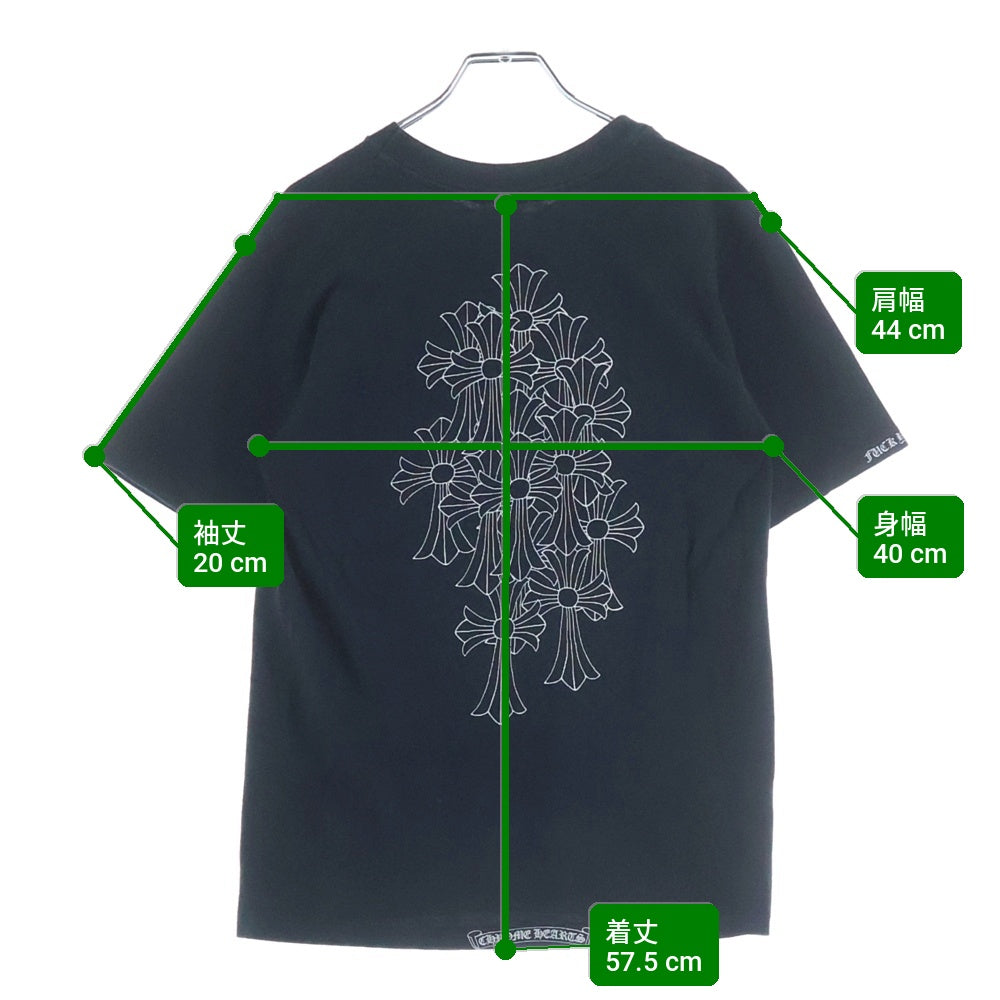 CHROME HEARTS(クロムハーツ) OLD バックセメタリープリント 半袖ポケットTシャツ カットソー ブラック