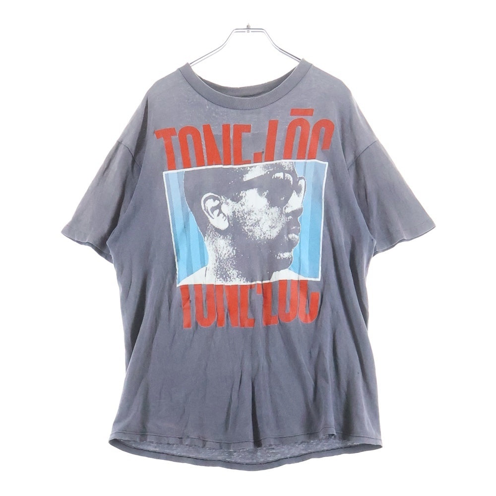 VINTAGE(ヴィンテージ) 90s TONE ROC トーンロック 両面プリント 半袖Tシャツカットソー グレー