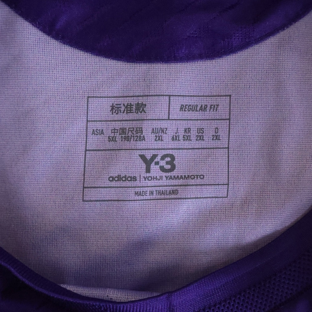 Y-3(ワイスリー) ×REAL MADRID 23-24 JERSE ユニフォーム ゲームシャツ IU0035 パープル