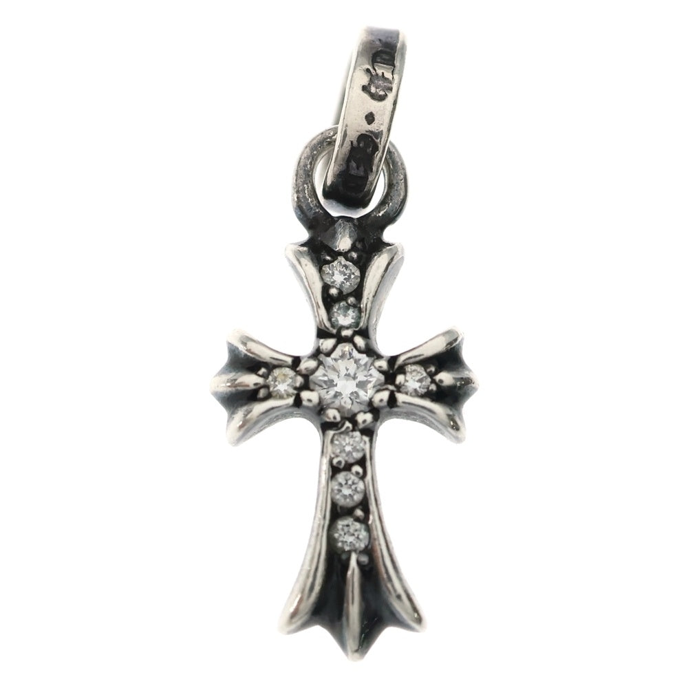 CHROME HEARTS(クロムハーツ) CRS BBYFAT P DMND ベイビーファットクロス PAVEダイヤ ペンダントトップ シルバーBCA234