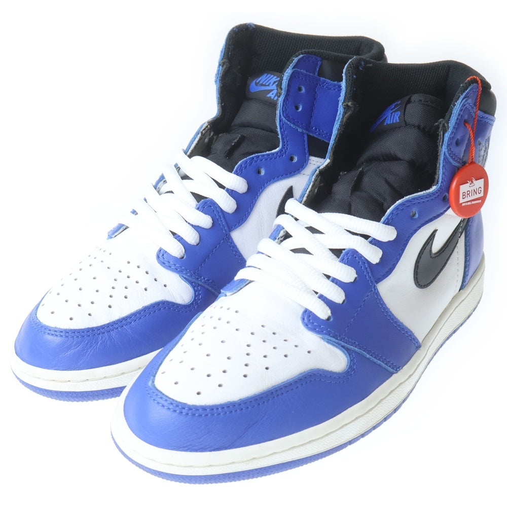 NIKE(ナイキ) AIR JORDAN 1 HIGH OG GAME ROYAL 555088-403 エアジョーダン 1 ゲームロイヤル ハイカットスニーカー ホワイト/ブルー US9.5/27.5cm