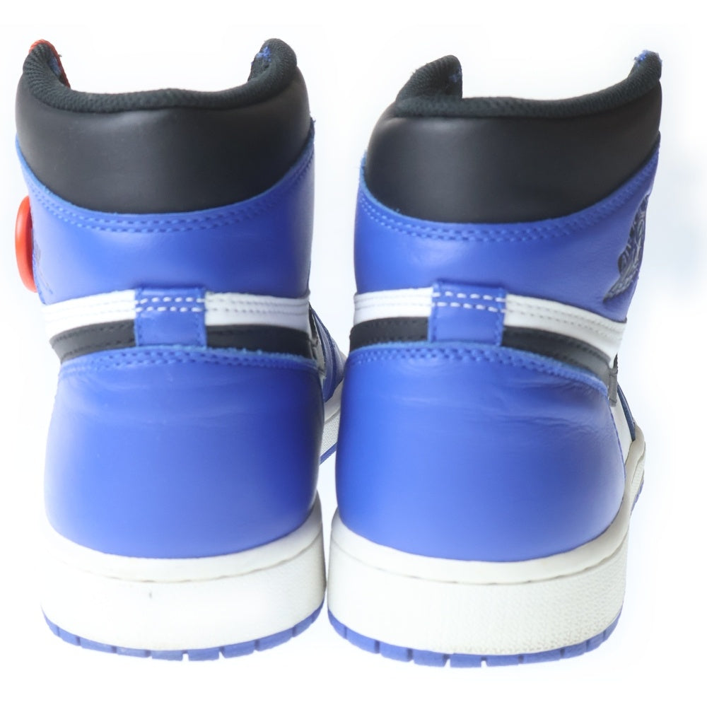 NIKE(ナイキ) AIR JORDAN 1 HIGH OG GAME ROYAL 555088-403 エアジョーダン 1 ゲームロイヤル ハイカットスニーカー ホワイト/ブルー US9.5/27.5cm