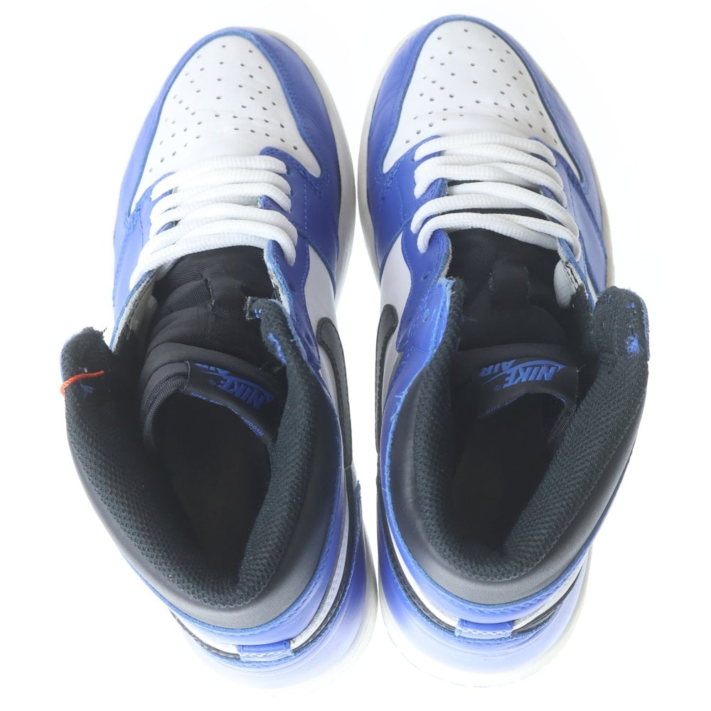NIKE(ナイキ) AIR JORDAN 1 HIGH OG GAME ROYAL 555088-403 エアジョーダン 1 ゲームロイヤル ハイカットスニーカー ホワイト/ブルー US9.5/27.5cm