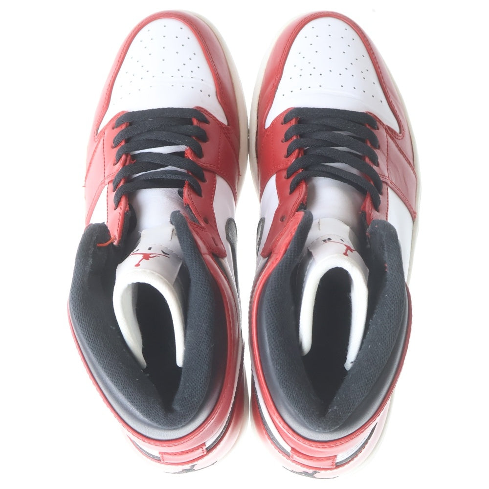 NIKE(ナイキ) 【観賞用 2013年製】 AIR JORDAN 1 RETRO HIGH CHICAGO 332550-163 エアジョーダン1 シカゴ ハイカットスニーカー レッド/ホワイト US10.5/28.5cm