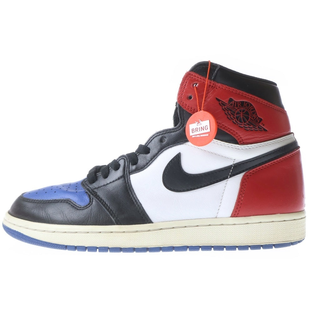 NIKE(ナイキ) AIR JORDAN 1 RETRO HIGH OG TOP 3 555088‐026 エアジョーダン1 トップ ハイカットスニーカー ブラック/レッド/ブルー US10/28.0cm