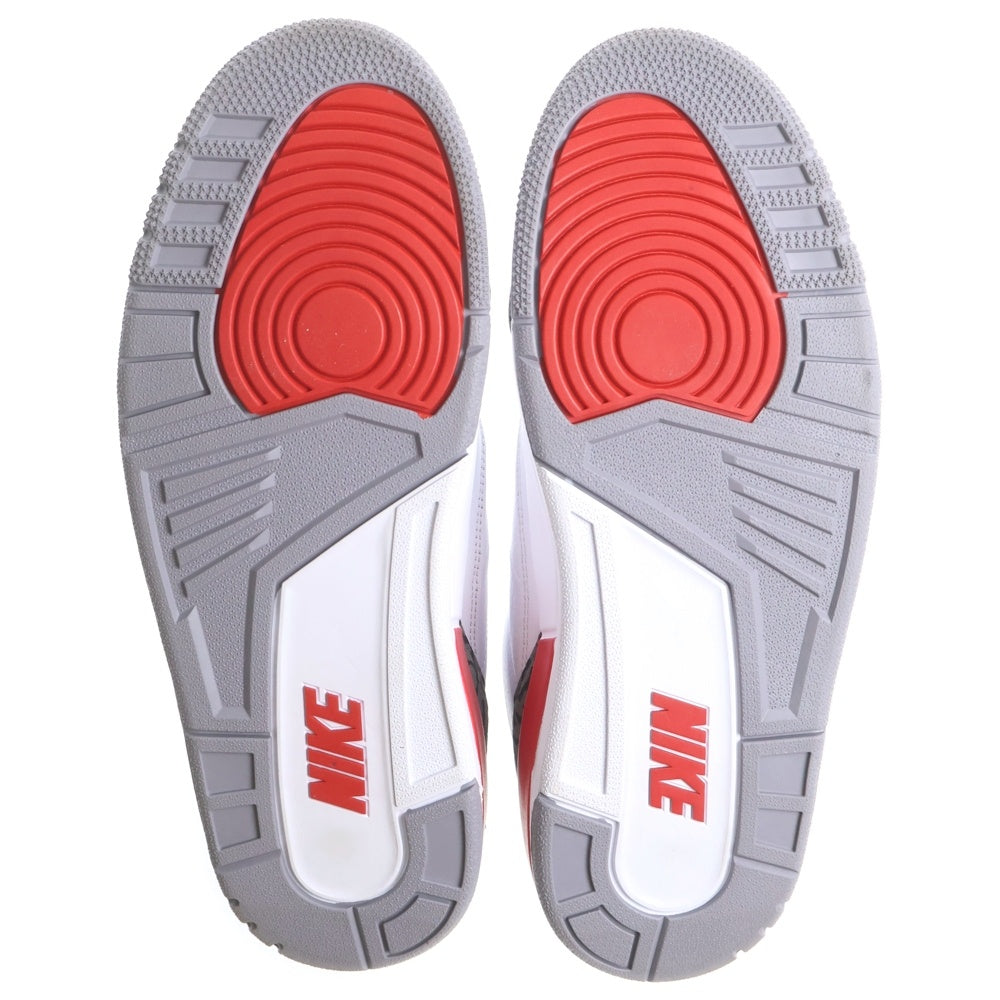 NIKE(ナイキ) AIR JORDAN 3 RETRO DN3707-160 エアジョーダン 3 レトロ ファイヤーレッド ハイカットスニーカー ホワイト/レッド US10/28.0cm