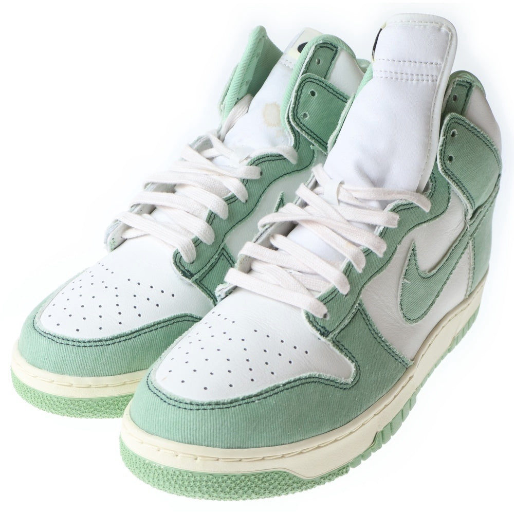 NIKE(ナイキ) WMNS DUNK HIGH 1985 Enamel Green DV1143-300 ウィメンズ ダンク ハイカットスニーカー エナメル グリーン/ホワイト US12/29.0cm レディース