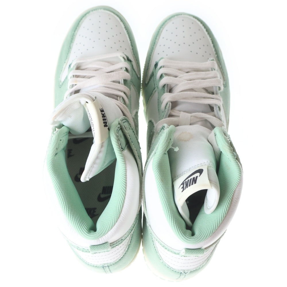 NIKE(ナイキ) WMNS DUNK HIGH 1985 Enamel Green DV1143-300 ウィメンズ ダンク ハイカットスニーカー エナメル グリーン/ホワイト US12/29.0cm レディース
