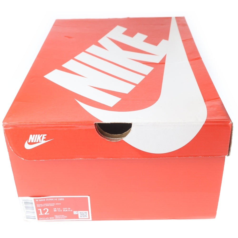 NIKE(ナイキ) WMNS DUNK HIGH 1985 Enamel Green DV1143-300 ウィメンズ ダンク ハイカットスニーカー エナメル グリーン/ホワイト US12/29.0cm レディース