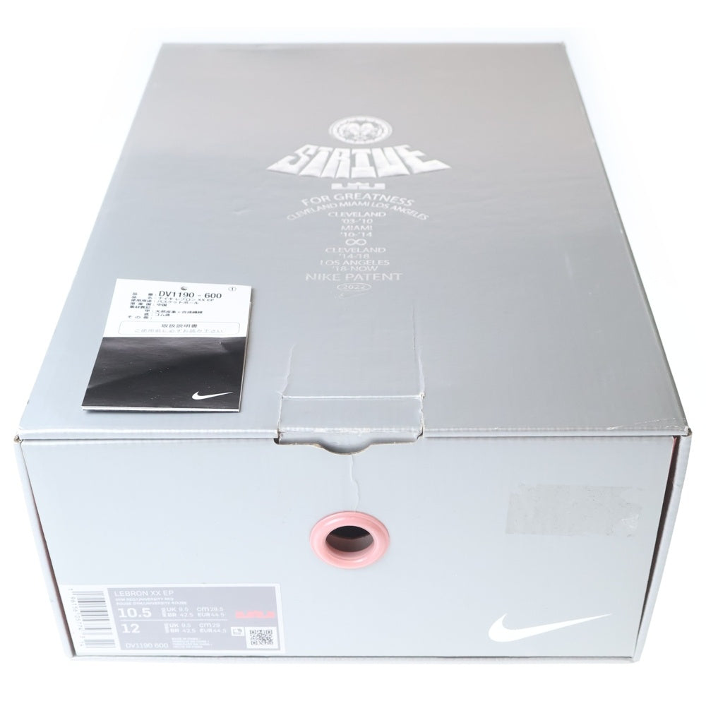 NIKE(ナイキ) LEBRON XX EP DV1190-600 レブロン ハイカットスニーカー US10.5/28.5cm レッド