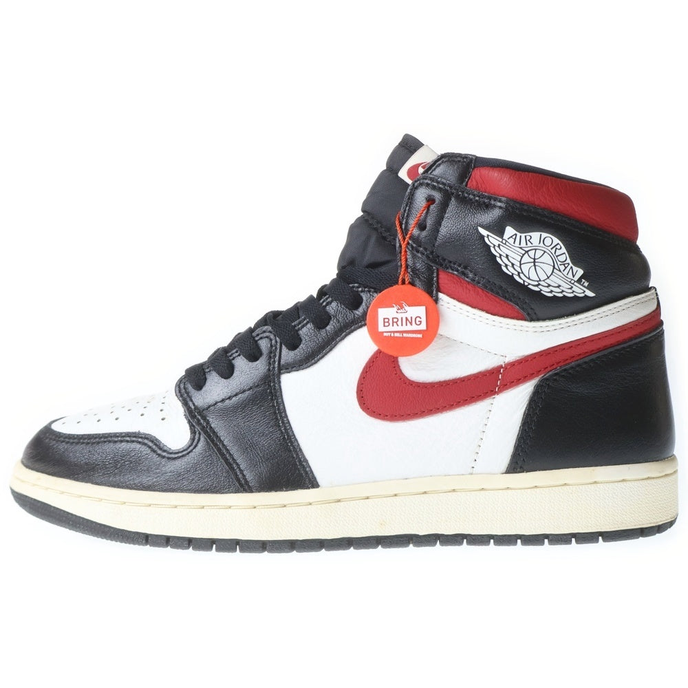 NIKE(ナイキ) 【観賞用】AIR JORDAN 1 RETRO HIGH OG GYM RED 555088-061 エアジョーダン1 ジムレッド ハイカットスニーカー ブラック/レッド/ホワイト US11/29.0cm