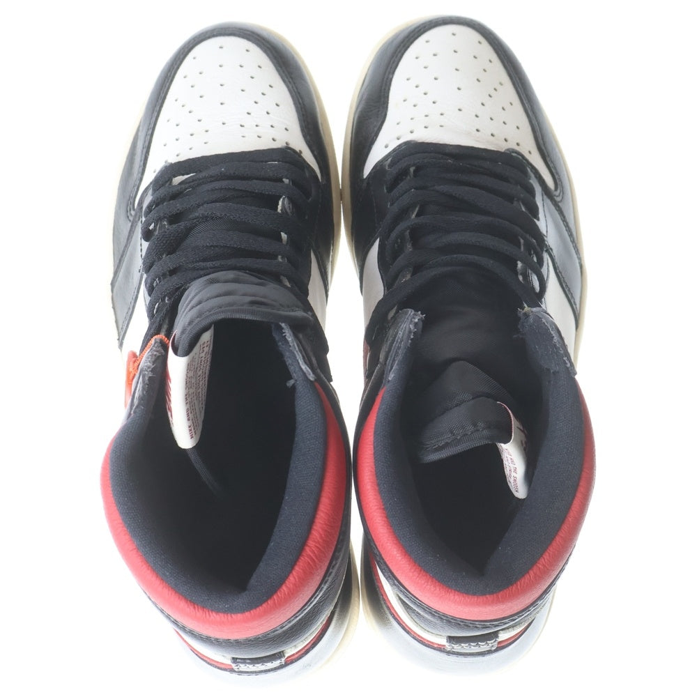 NIKE(ナイキ) 【観賞用】AIR JORDAN 1 RETRO HIGH OG GYM RED 555088-061 エアジョーダン1 ジムレッド ハイカットスニーカー ブラック/レッド/ホワイト US11/29.0cm