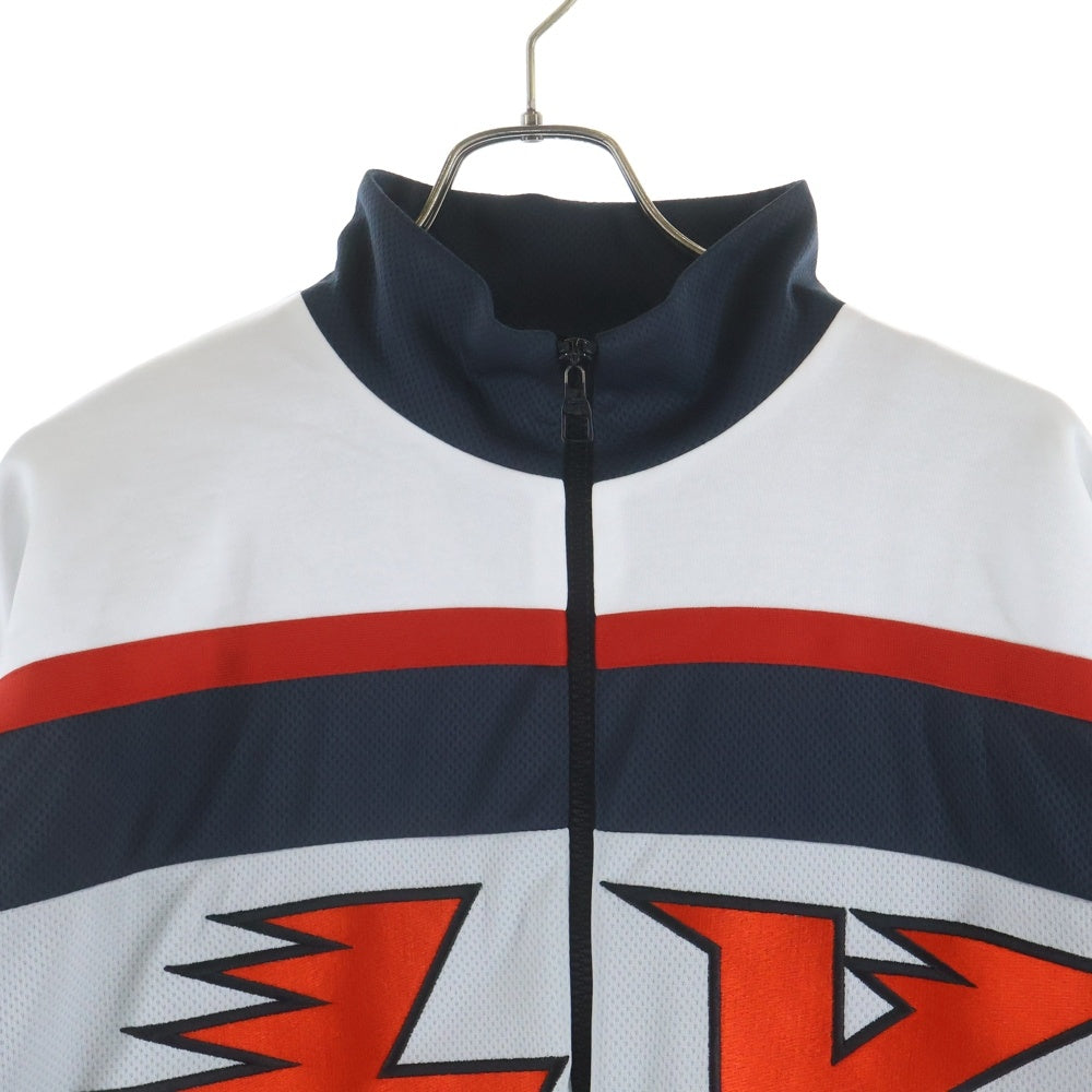 LOUIS VUITTON(ルイヴィトン) 22AW Embellished LV Graphic Hockey Track Jacket RM222 J67 HNY86W エンベリッシュド LVグラフィックホッケートラックジャケット ホワイト