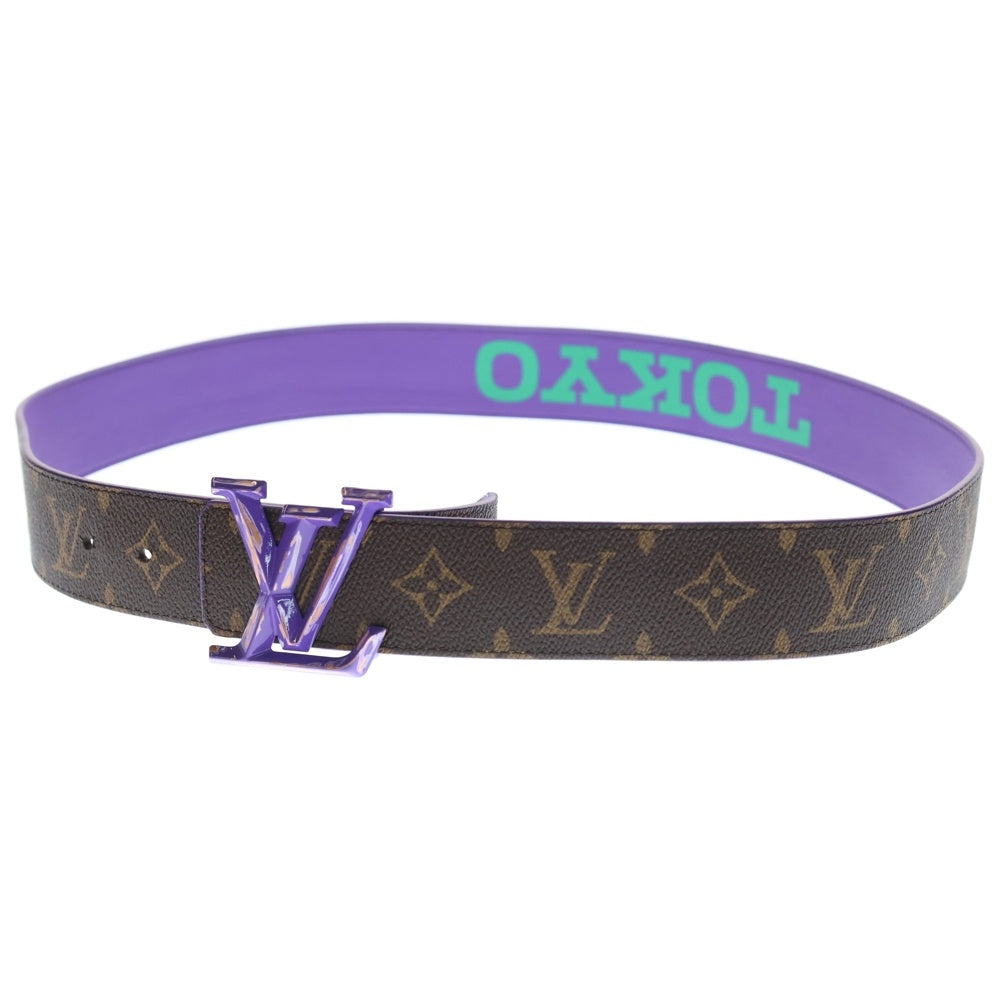 LOUIS VUITTON(ルイヴィトン) サンチュールLVオプティック 40MM モノグラムレザーベルト パープル/ブラウン M0494