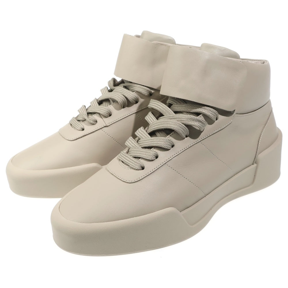 FEAR OF GOD(フィアオブゴッド) AEROBIC HIGH レザーハイカットスニーカー ベージュ FG881-103FLT