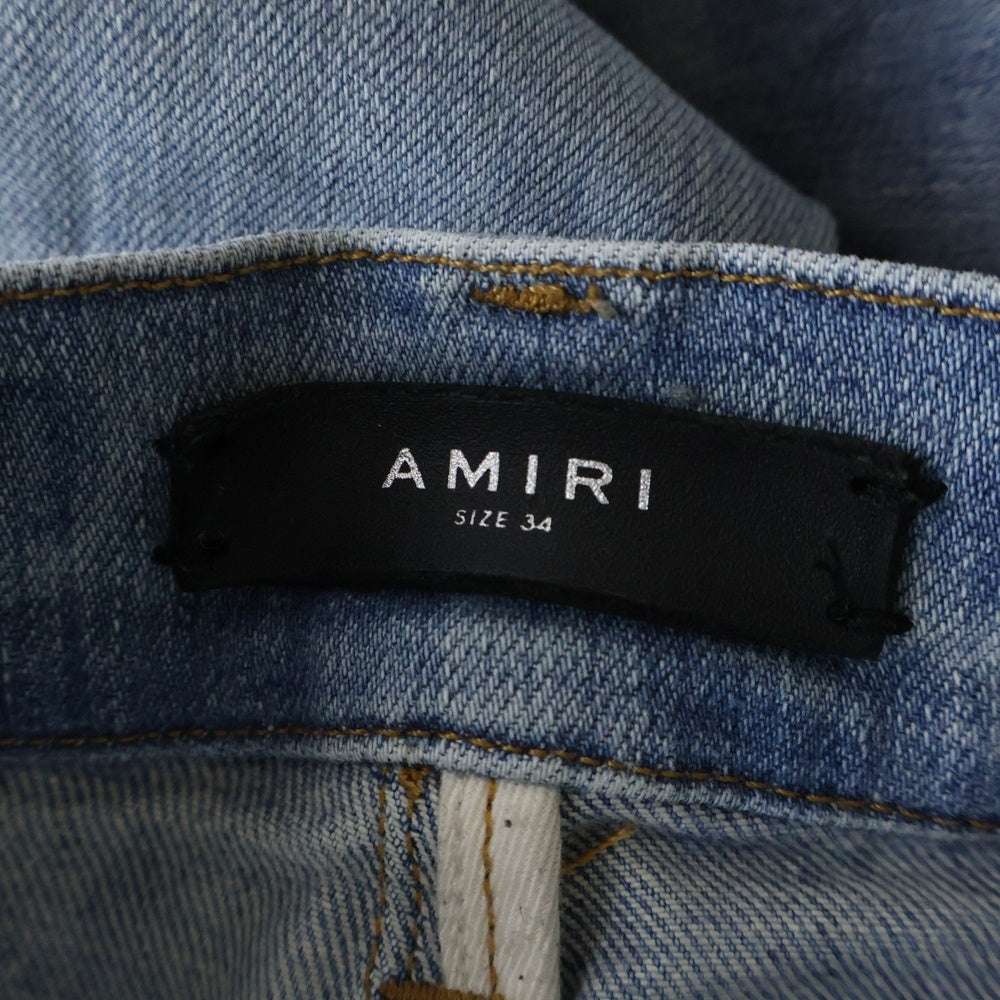 AMIRI(アミリ) QUILT ART PATCH パッチワーク スキニーデニムパンツ ジーンズ インディゴ