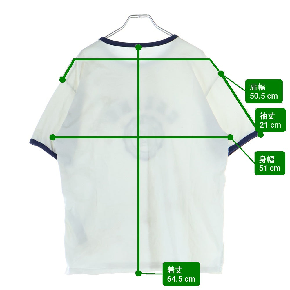 CELINE(セリーヌ) BLASON LOOSE フロントロゴプリント 半袖Tシャツカットソー ホワイト RX00F507Z CAS4 レディース