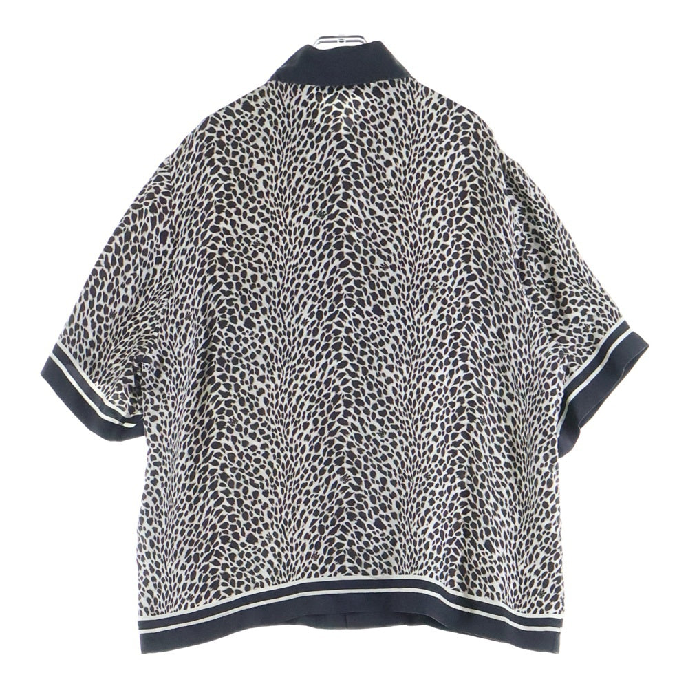 AMIRI(アミリ) レオパード ボーリング半袖シャツ ブラウン