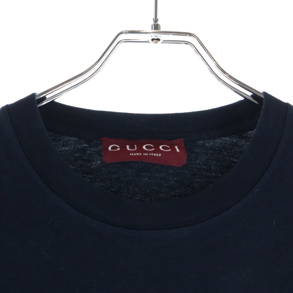 GUCCI(グッチ) 25SS フロントロゴプリント 半袖Tシャツカットソー ブラック 796395 XJG3P