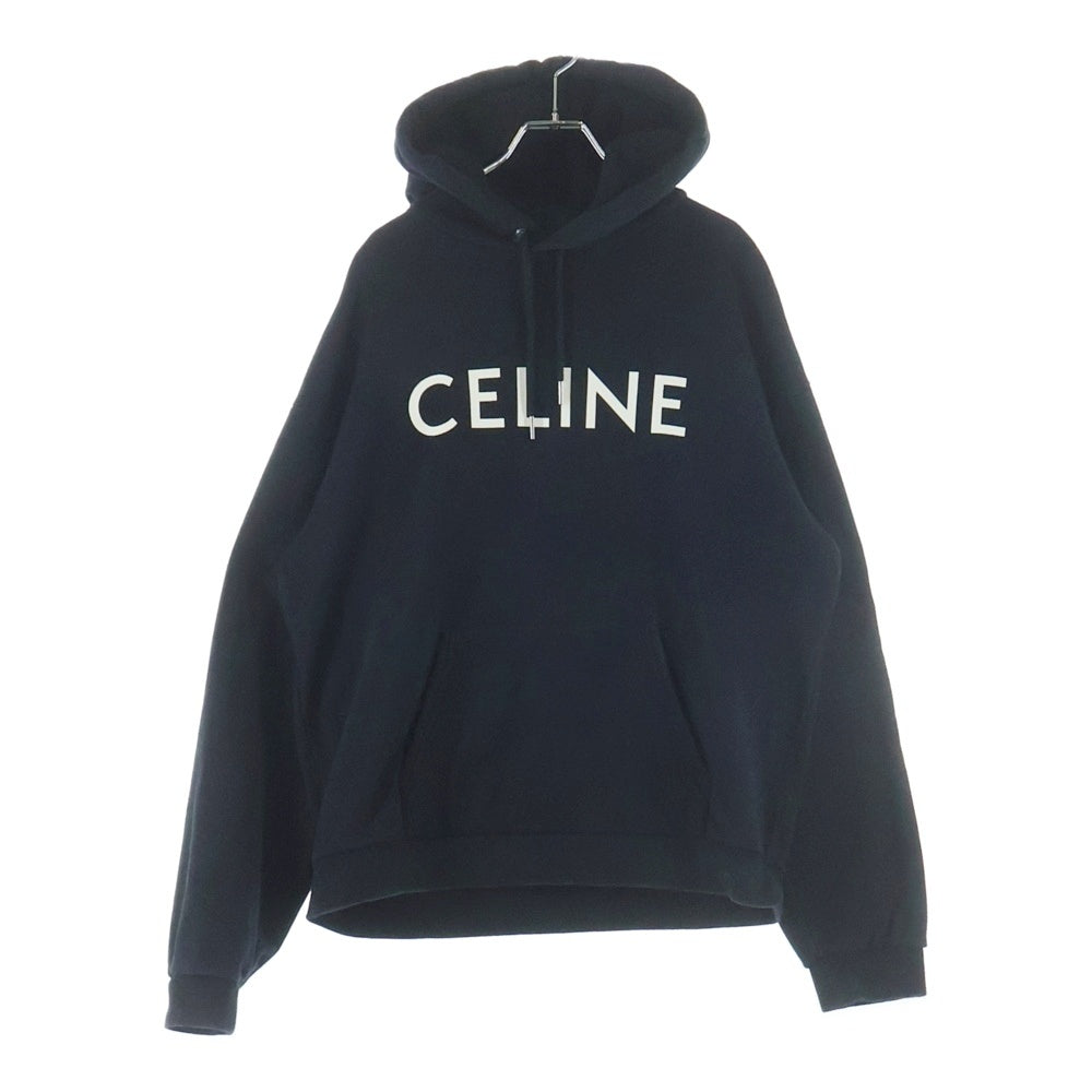 CELINE(セリーヌ) クラシックロゴプルオーバーパーカー フーディ ブラック 2Y321670Q