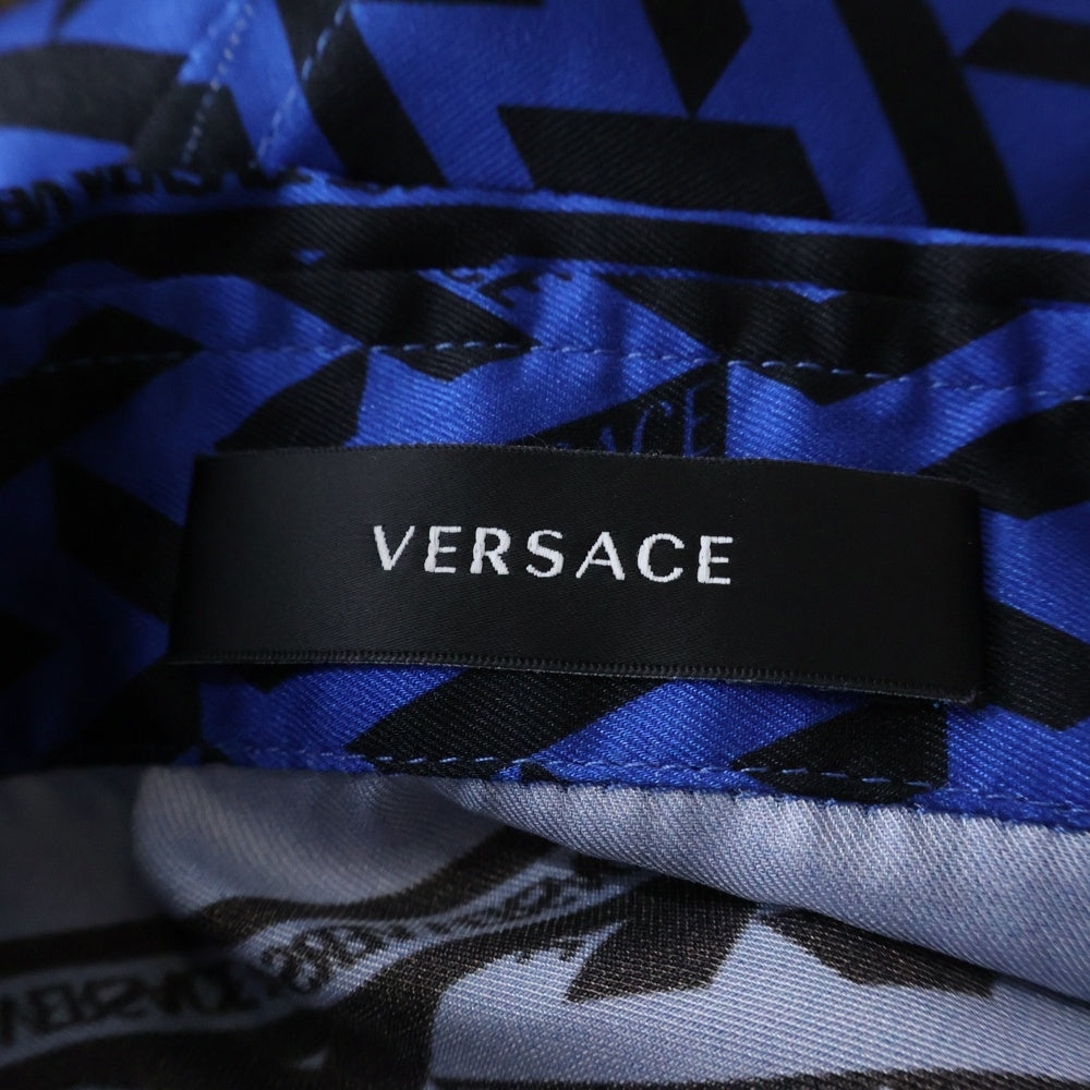 VERSACE(ヴェルサーチ) 総柄 半袖シャツ ブルー 1A07311