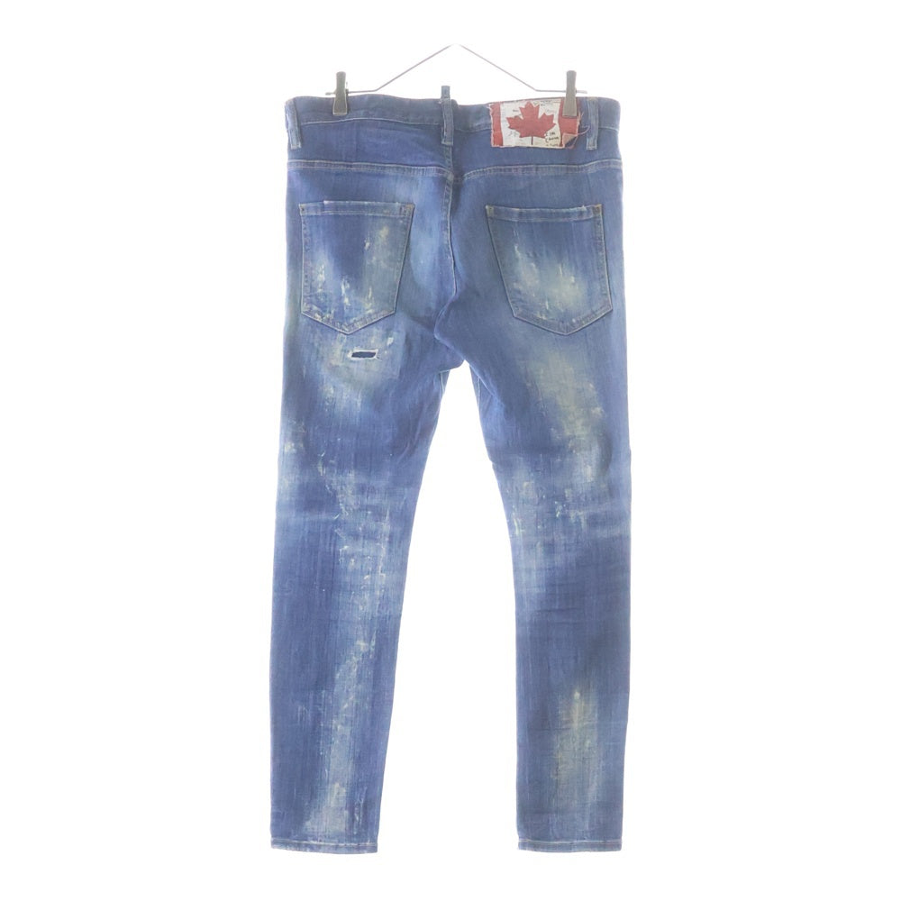 DSQUARED2(ディースクエアード) 22SS SKATER JEANS スケータージーンズ ダメージ加工デニム インディゴ S74LB1042-S30342