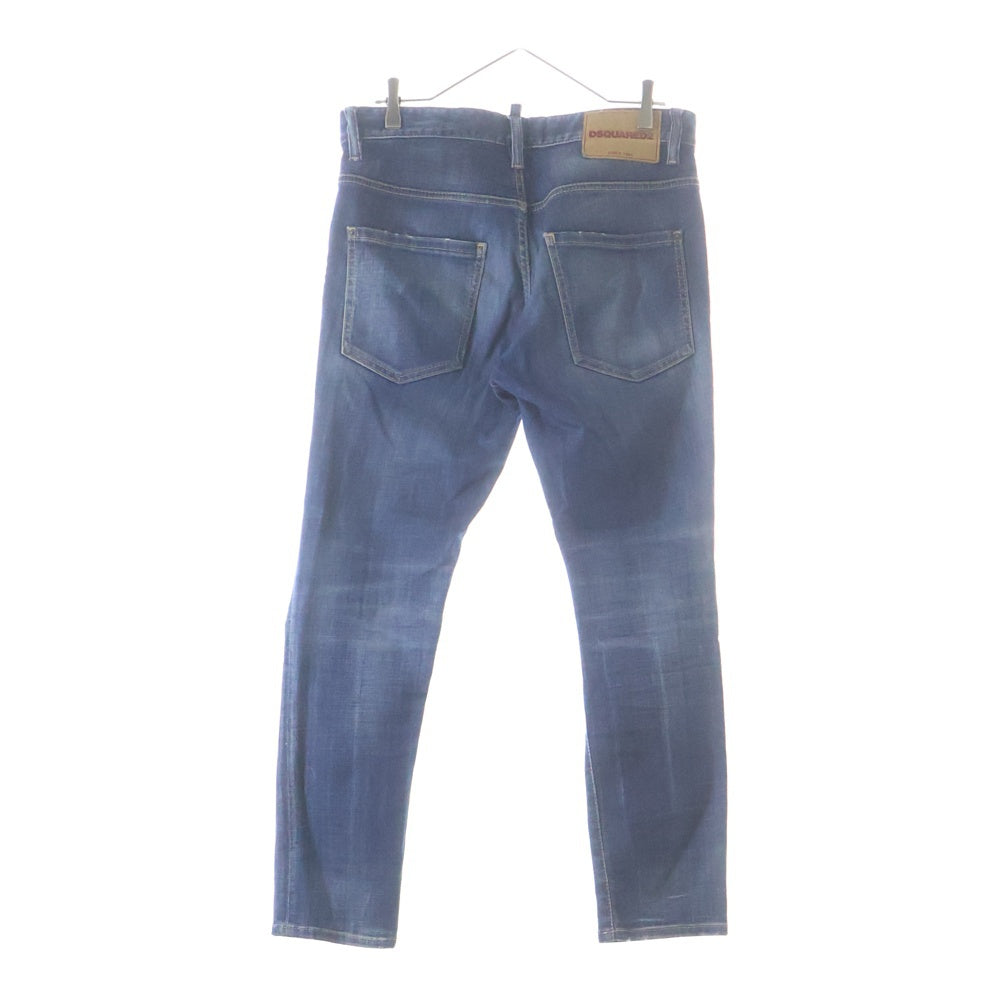 DSQUARED2(ディースクエアード) 23AW SKATER JEAN スケータージーンズ ダメージ加工デニム インディゴ S74LB1317-S30664