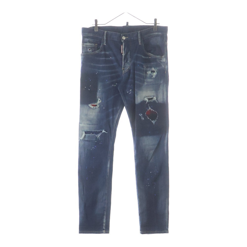 DSQUARED2(ディースクエアード) 20AW SKATER JEAN ケータージーンズ ダメージ加工デニム インディゴ S71LB0838-S30708