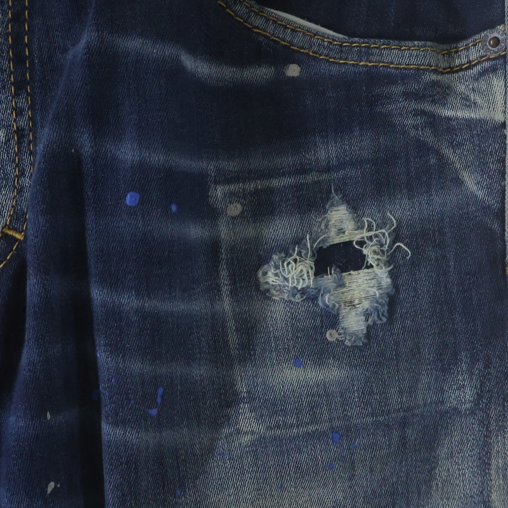 DSQUARED2(ディースクエアード) 20AW SKATER JEAN ケータージーンズ ダメージ加工デニム インディゴ S71LB0838-S30708