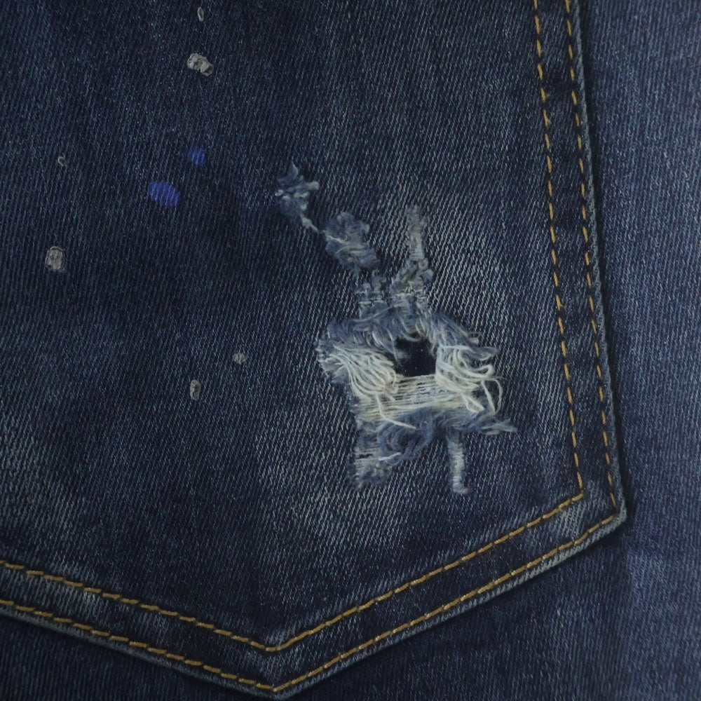 DSQUARED2(ディースクエアード) 20AW SKATER JEAN ケータージーンズ ダメージ加工デニム インディゴ S71LB0838-S30708