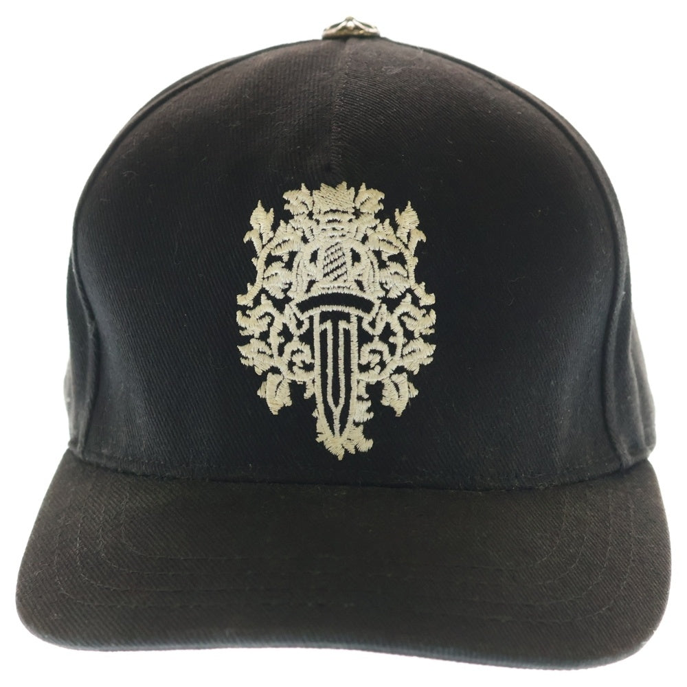 CHROME HEARTS(クロムハーツ) TRUCKER CAP デニムトラッカー ヴァインダガー刺繍 キャップ 帽子 ブラック