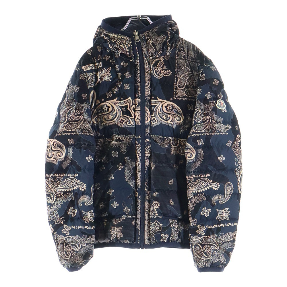 MONCLER(モンクレール) モンクレール FREVILLE ペイズリー柄 リバーシブル ダウンジャケットネイビー G20911A00015 68950