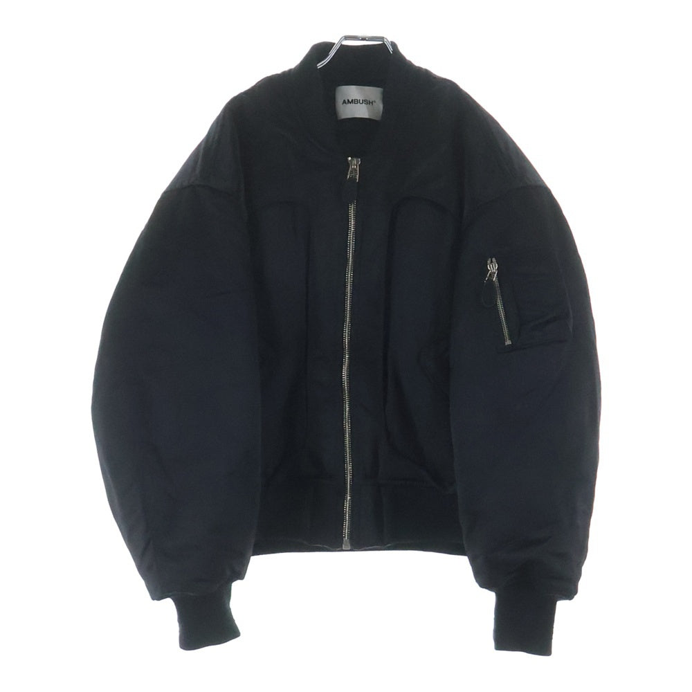 AMBUSH アンブッシュ 21AW MA-1 LIGHT PUFF JACKET MA-1 ライトパフ ジャケット ブルゾン ブラック 12112903 AMBUSH(アンブッシュ) 21AW MA-1 LIGHT PUFF JACKET エムエーワン