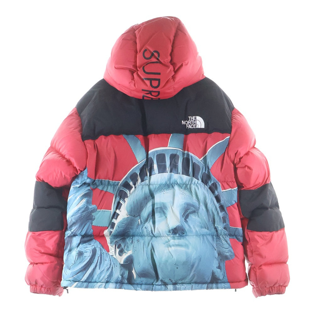 SUPREME(シュプリーム) 19AW ×THE NORTH FACE Statue Of Liberty Baltro Jacket ザノースフェイス ダウンジャケット レッド NF0A47EW