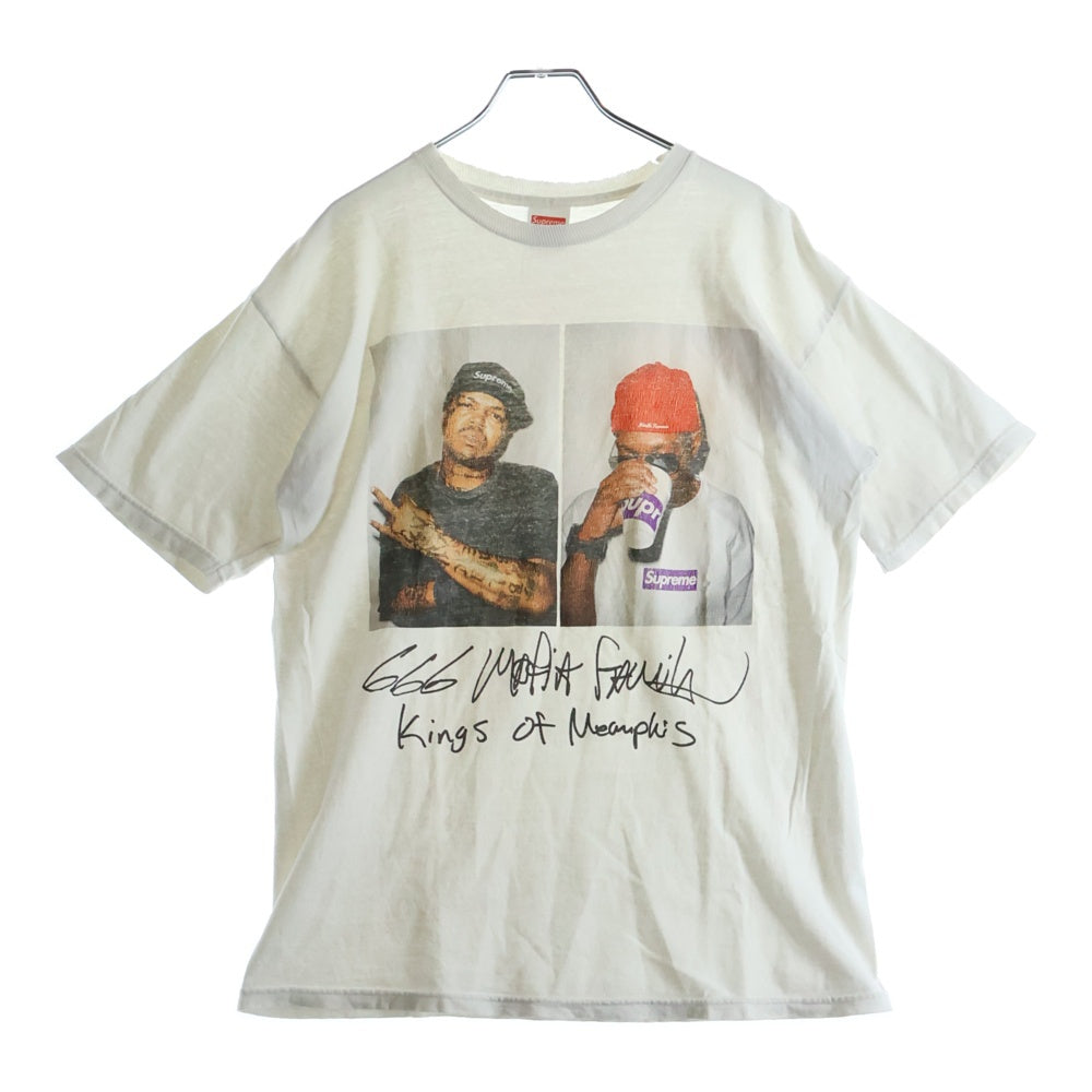 SUPREME(シュプリーム) 12AW Three Six Mafia Tee プリント半袖Tシャツカットソー ホワイト
