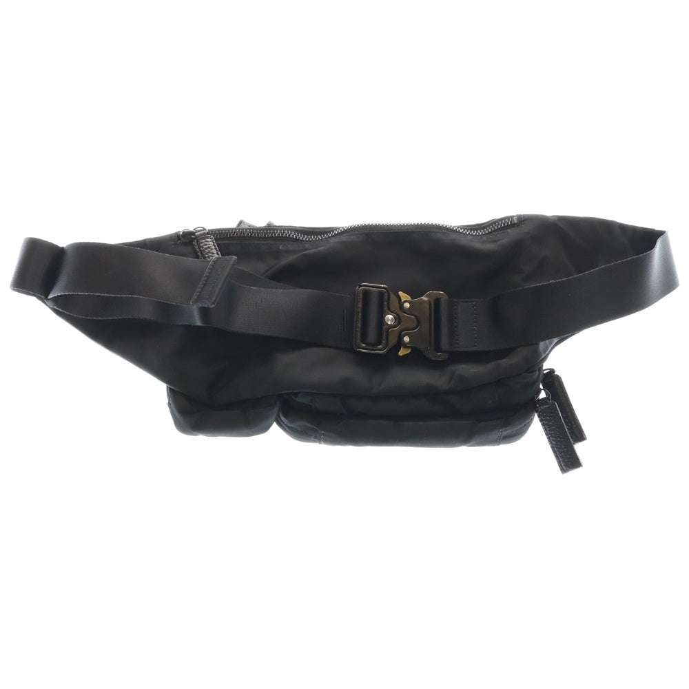 cvtvlist(カタリスト) INDUSTRIAL BUM BAG ロゴプレートボディバッグ ブラック