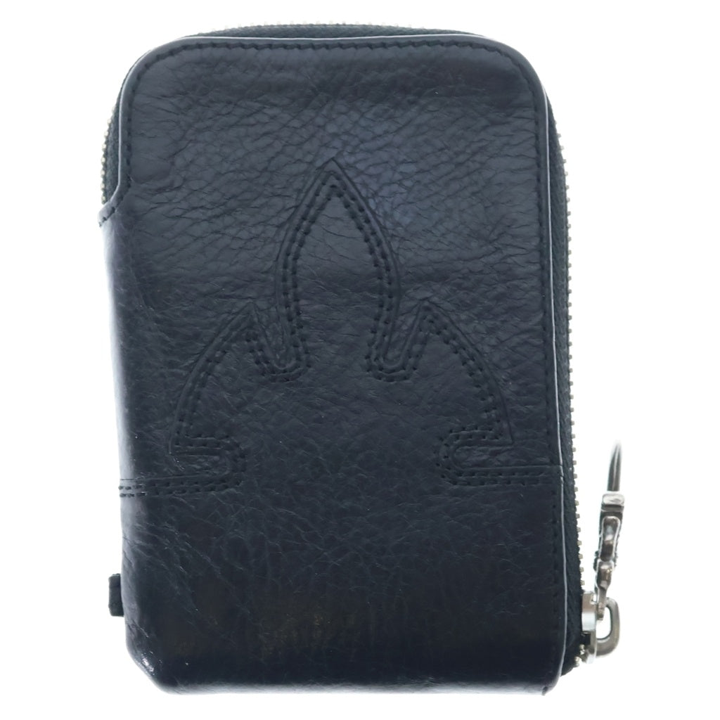 CHROME HEARTS(クロムハーツ) ONE TRILLION ワントリリオン フレアニー レザーコインケース ブラック レディース