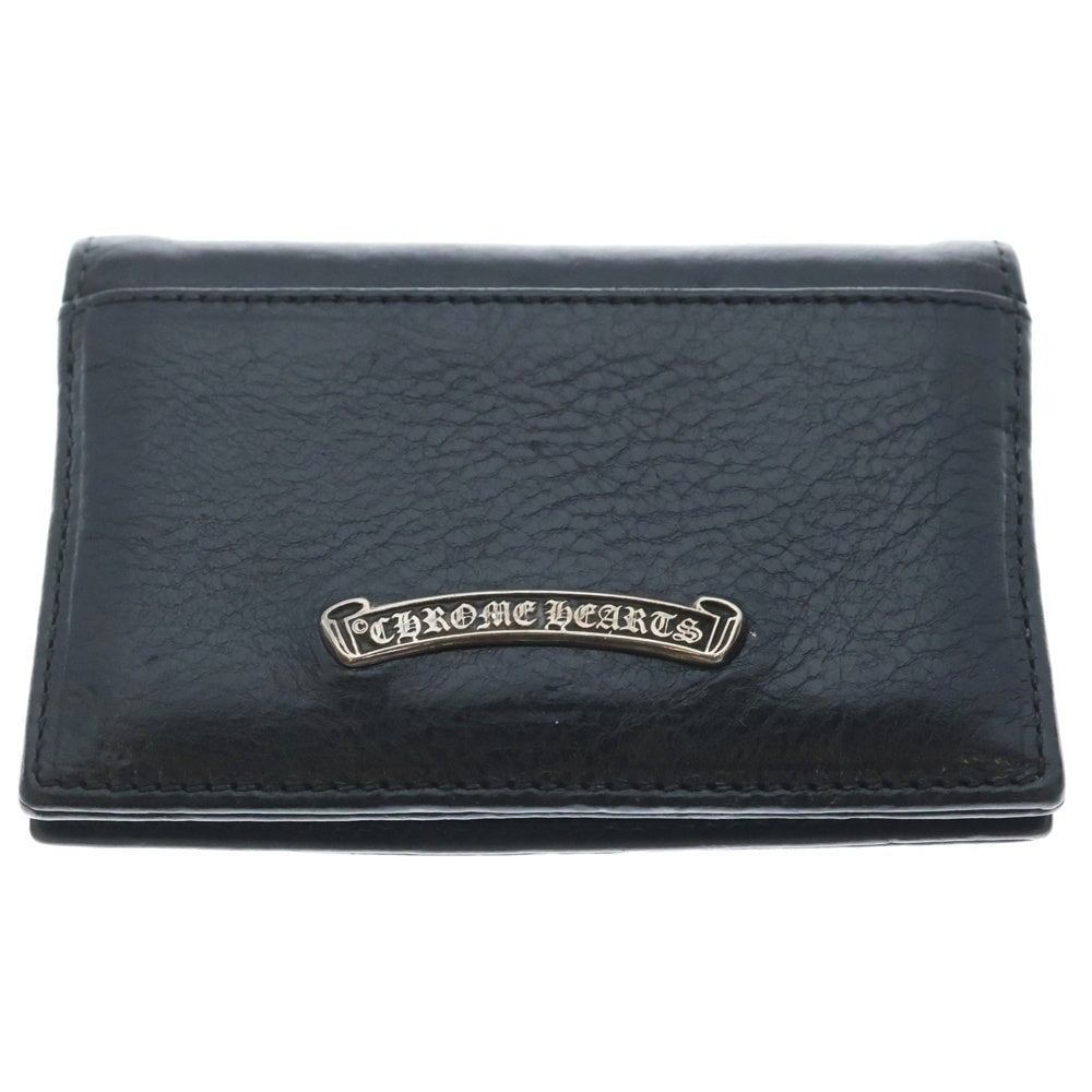 CHROME HEARTS(クロムハーツ) FLERKNEE CARD CASE フレアニーレザーカードケース ブラック