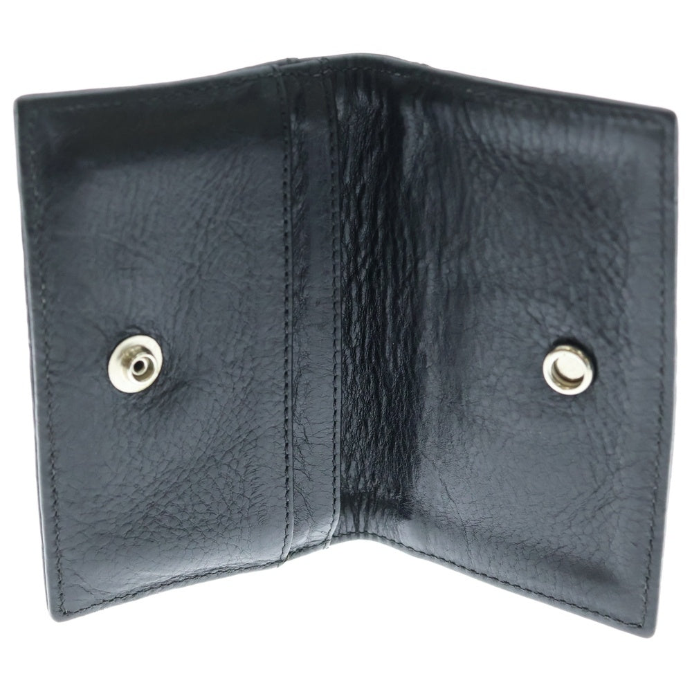 CHROME HEARTS(クロムハーツ) FLERKNEE CARD CASE フレアニーレザーカードケース ブラック