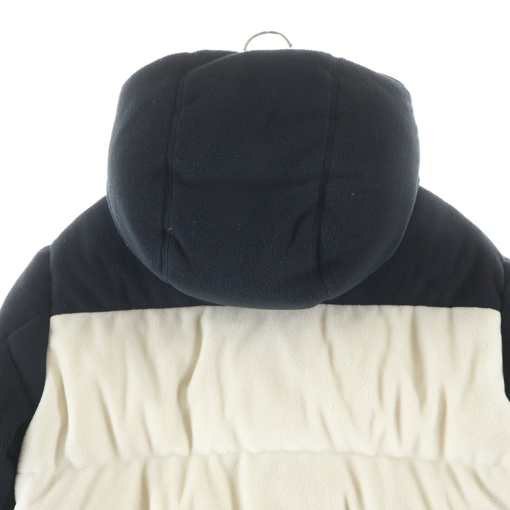 MONCLER(モンクレール) 21AW ×POLARTEC MALAVOY GIUBBOTTO MALAVOY G20911A00084 899HL ×ポーラテック マラボイ フリース切り替え ダウンジャケット ホワイト/ブラック