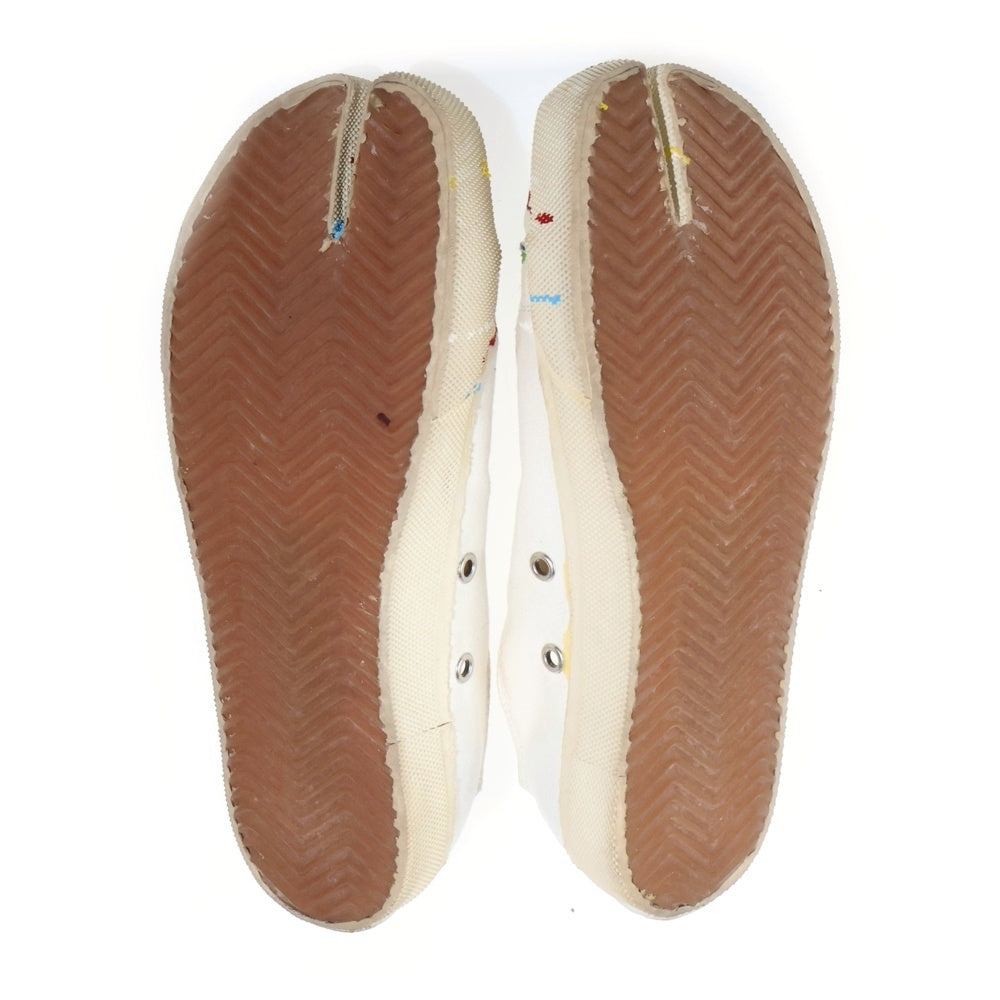 Martin Margiela 22(マルタンマルジェラ) Tabi タビ ペイント加工 ローカットスニーカー ホワイト S58WS0112 レディース